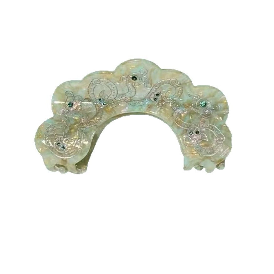 Elegant Museum Themed Hair Accessory Traditional Chinese Design Gift Unique Cultural Creation Hair Clip Oriental Style Accessory for Girlfriend