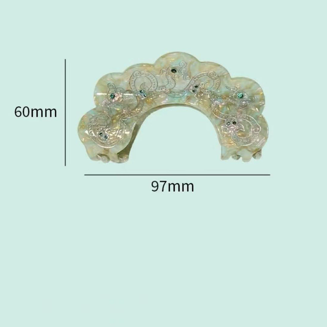 Elegant Museum Themed Hair Accessory Traditional Chinese Design Gift Unique Cultural Creation Hair Clip Oriental Style Accessory for Girlfriend