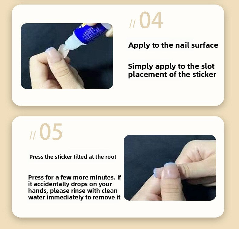 [Floral Ink Dye] National Style Ink Bamboo New Chinese Style Sparkling Black Gold Cat Eye Butterfly Studded Diamond Retro Wearable Nail